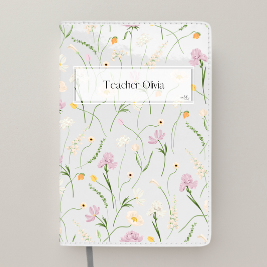 Personalised Notebook | Wildflowers Teacher Appreciation Gift | Teacher Planner for Back to School