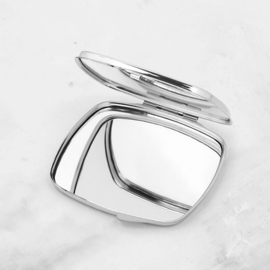 Personalised Silver Square Pocket Mirror | Bridal & Bridesmaid Gift (Copy)