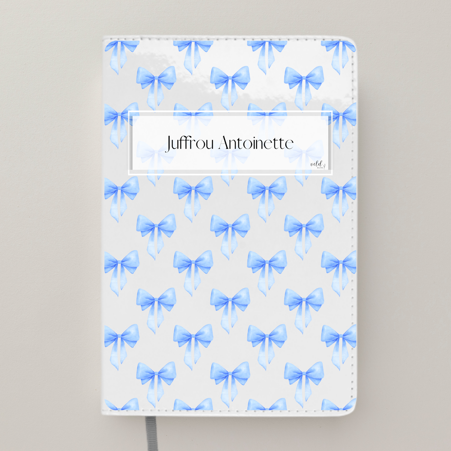 Teacher Notebook Personalised with Name and Blue Ribbons | Teacher Appreciation Gift | Teacher Planner for Back to School