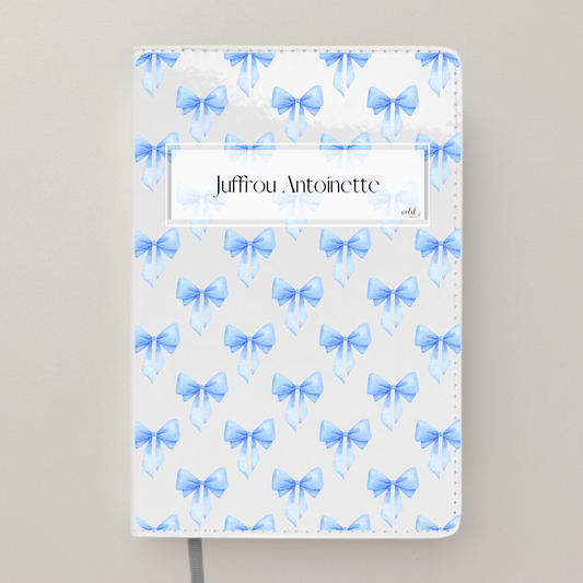 Teacher Notebook Personalised with Name and Blue Ribbons | Teacher Appreciation Gift | Teacher Planner for Back to School