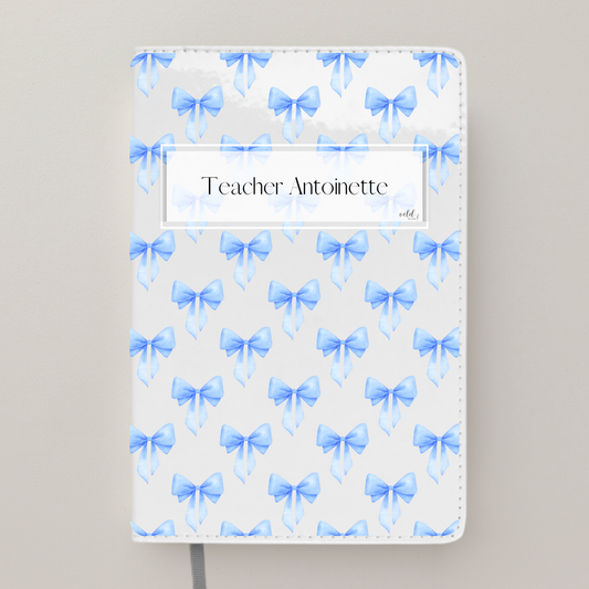 Personalised Notebook with Blue Ribbons | Teacher Appreciation Gift | Teacher Planner for Back to School